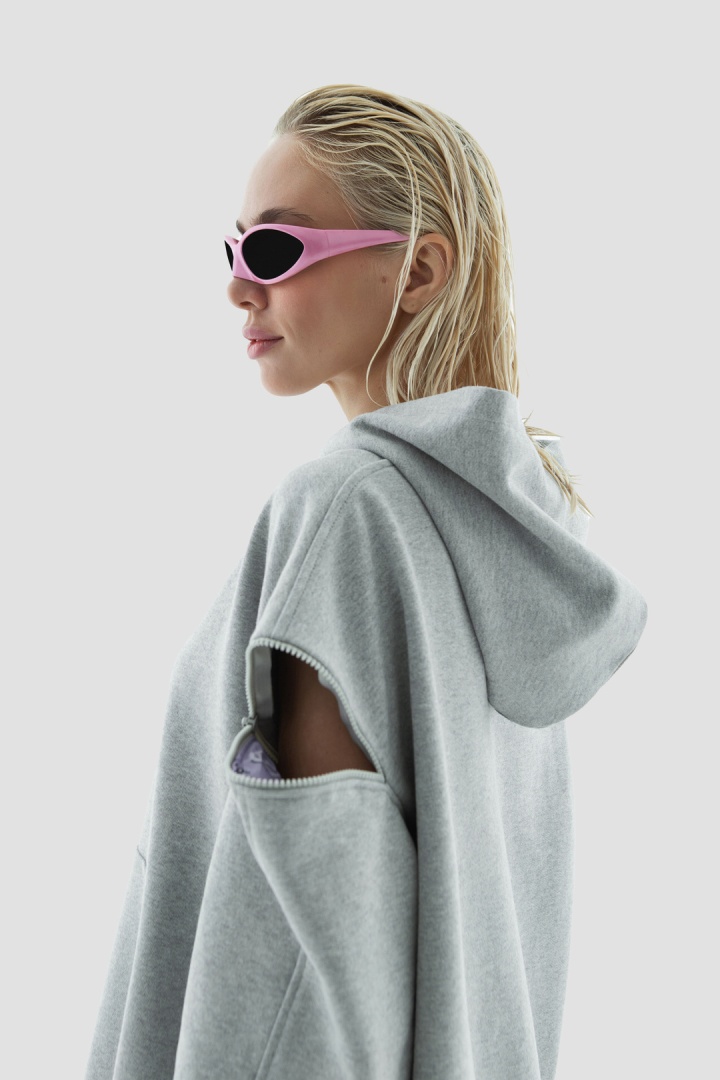 Худи Hoodie Zipper Melange