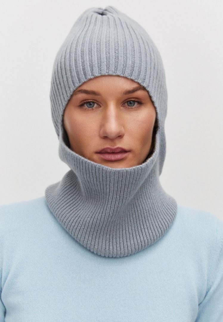 Балаклава из кашемира "Темный Жемчуг" Балаклава из кашемира "Темный Жемчуг"