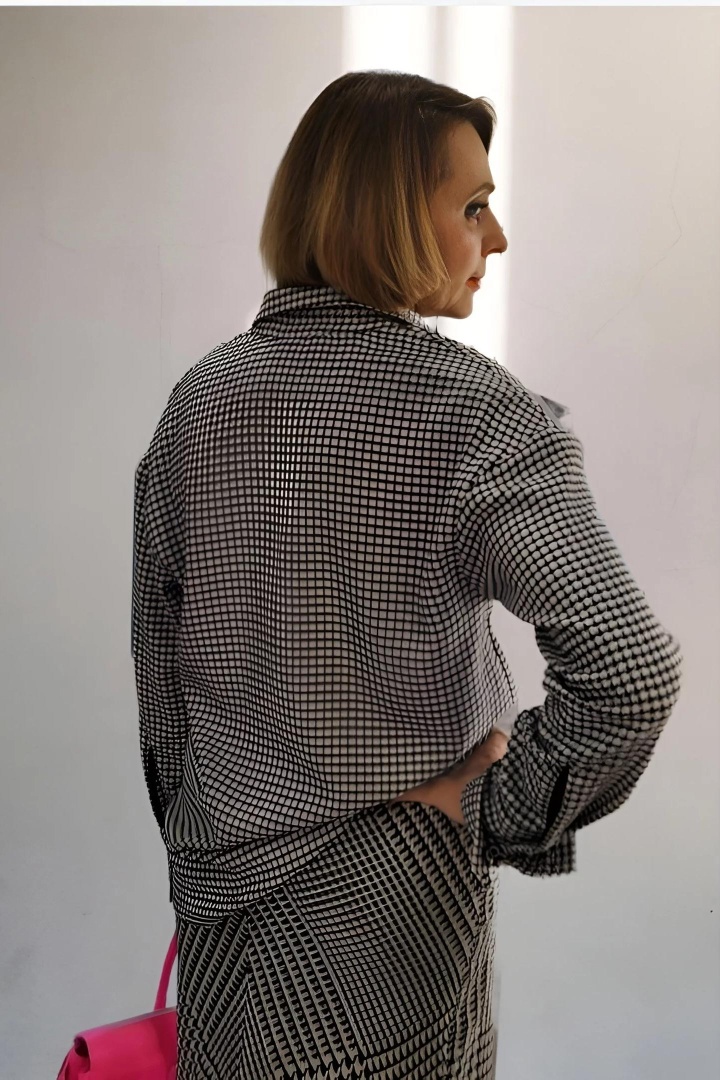 Рубашка "Гусиная лапка"