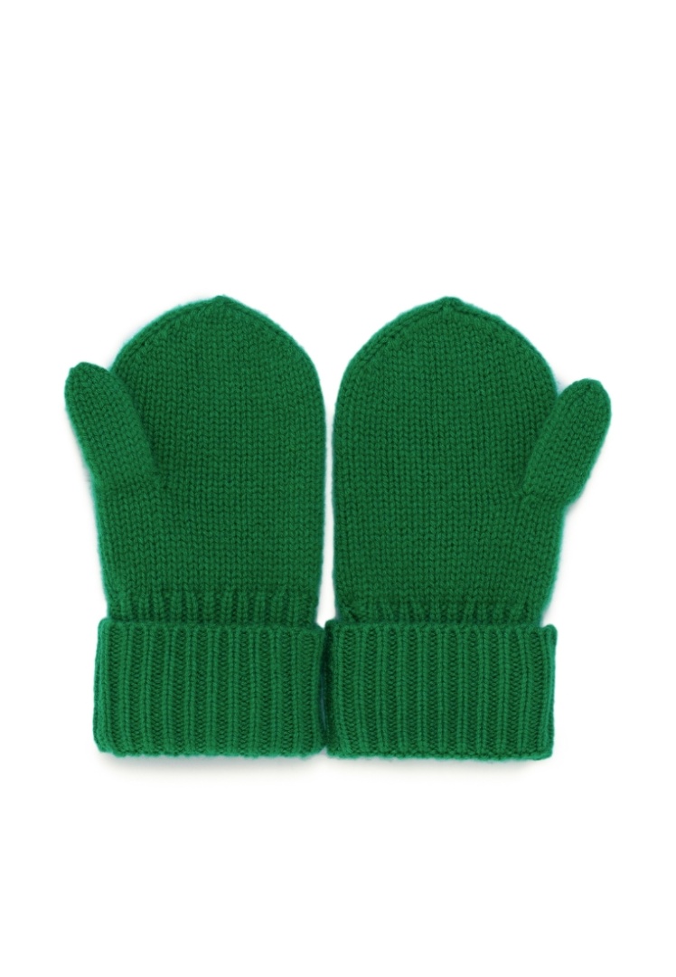 Варежки из кашемира детские "Майская Зелень" Варежки из кашемира детские "Майская Зелень"