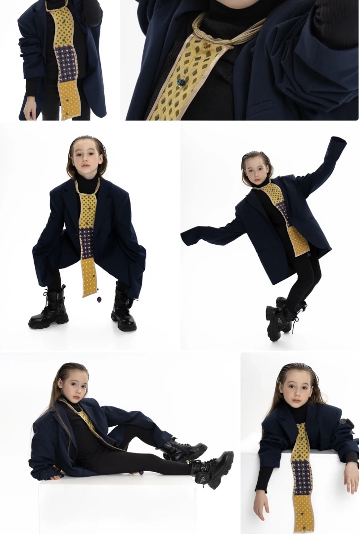 Галстук с квадратиками