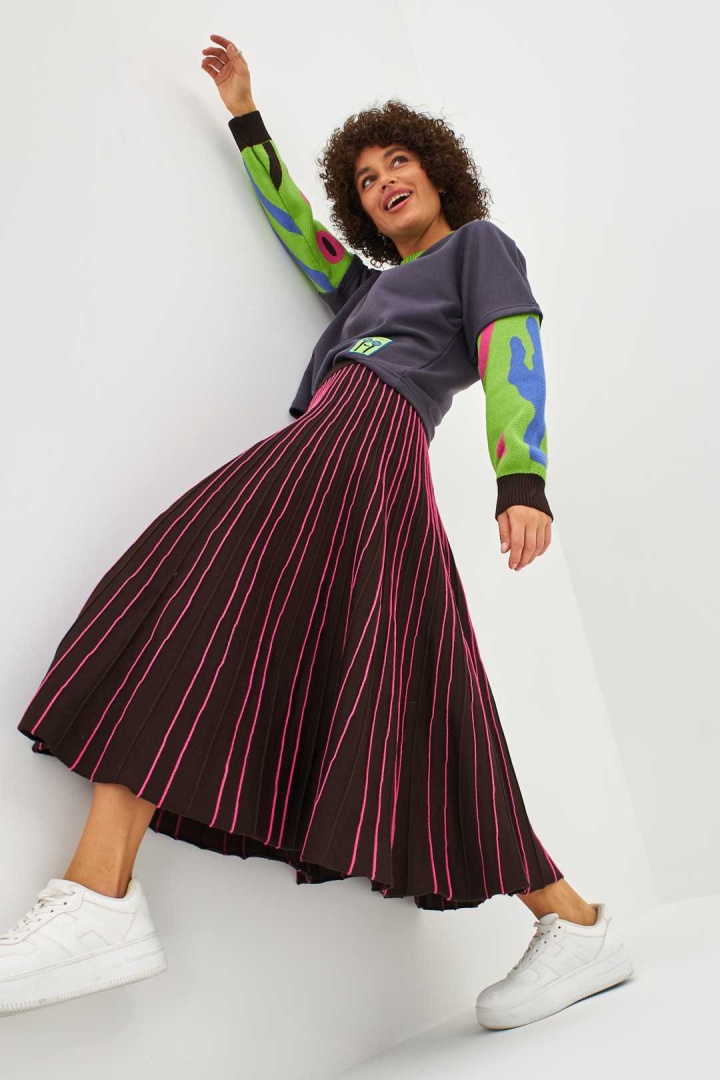 Юбка трикотажная с Сhoco Pink