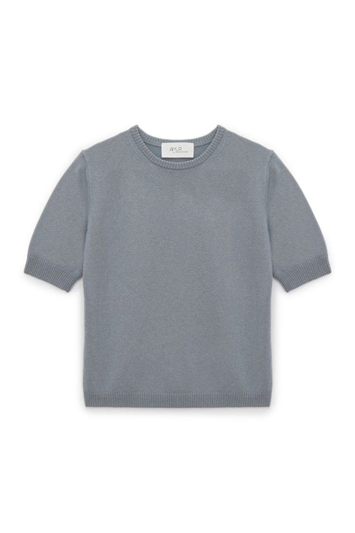 Футболка из кашемира "Темный Жемчуг"