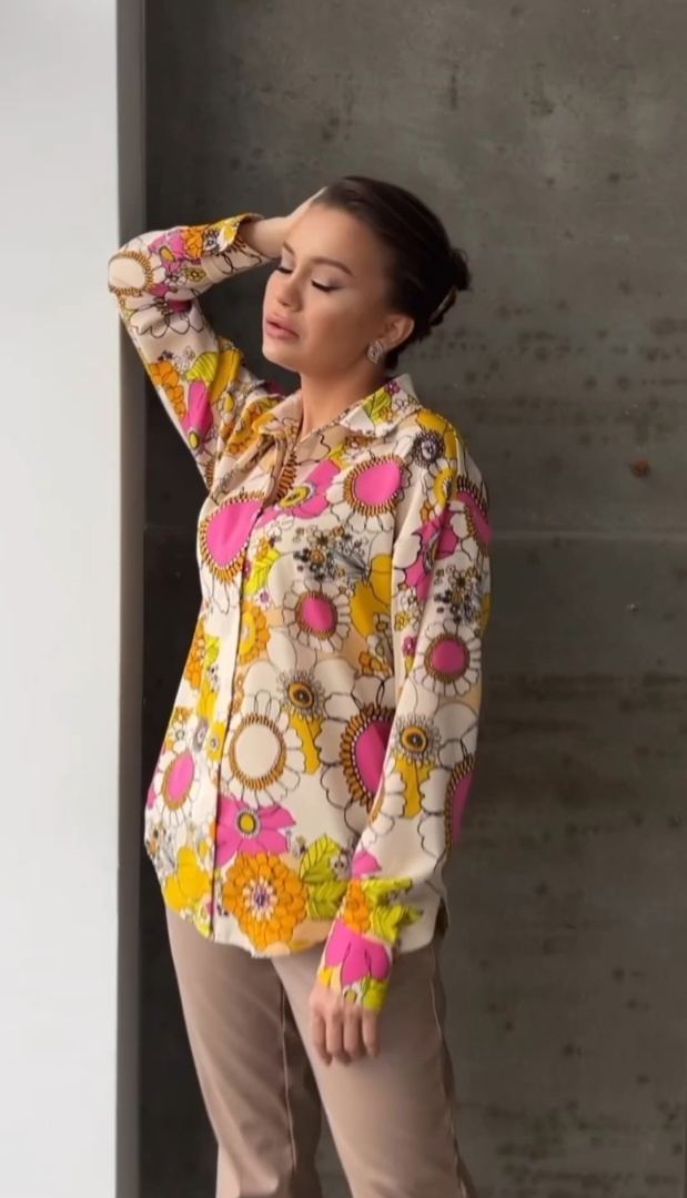 Рубашка "Цветы"