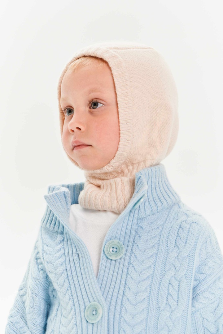 Балаклава из кашемира детская "Взбитые Сливки" Балаклава из кашемира детская "Взбитые Сливки"