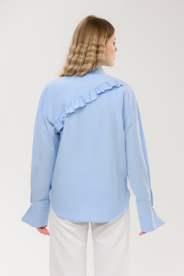 Рубашка голубая "Соллия"