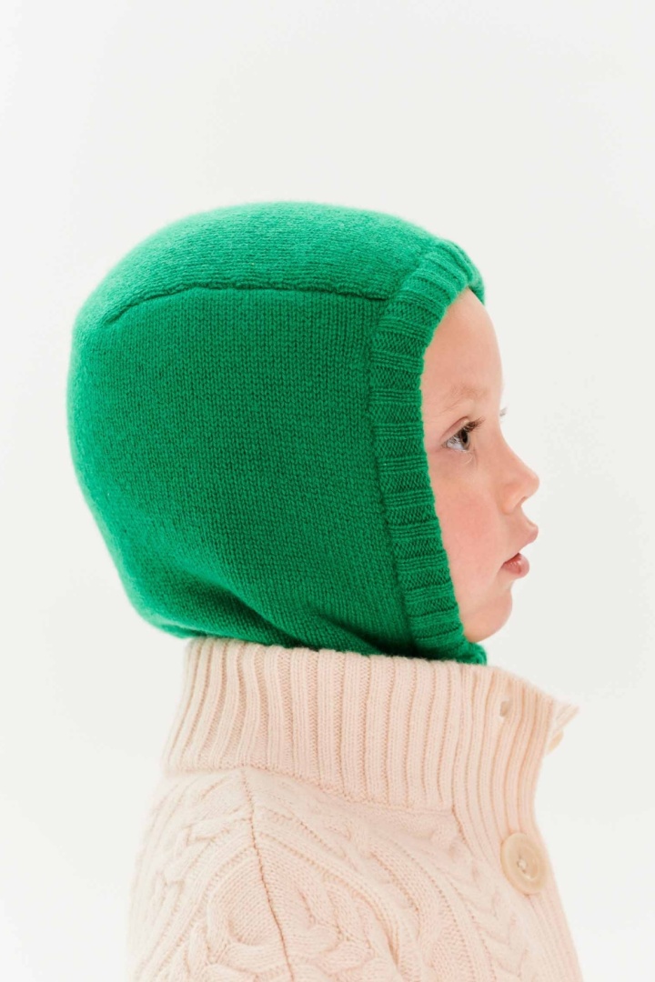Балаклава из кашемира детская "Майская Зелень" Балаклава из кашемира детская "Майская Зелень"