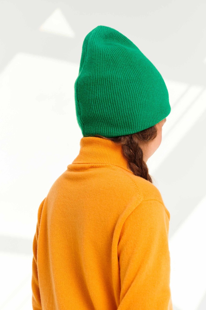 Шапка из кашемира детская "Майская Зелень" Шапка из кашемира детская "Майская Зелень"