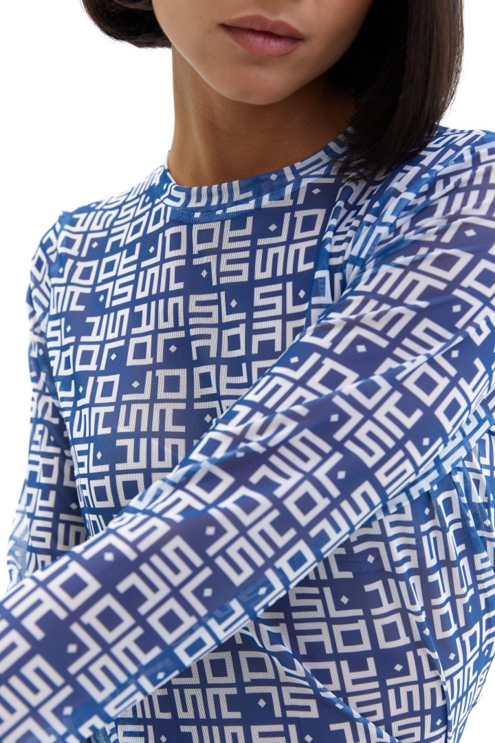 Лонгслив Letters Indigo