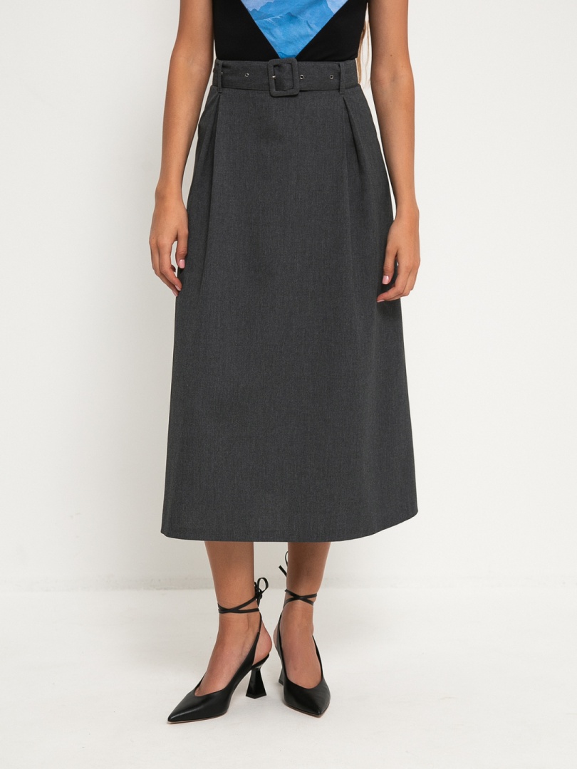 Юбка с защипами