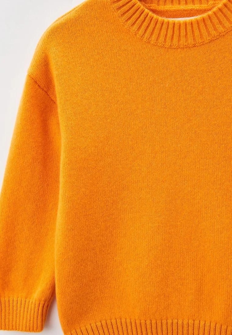 Свитер из кашемира детский "Сочный Абрикос" Свитер из кашемира детский "Сочный Абрикос"