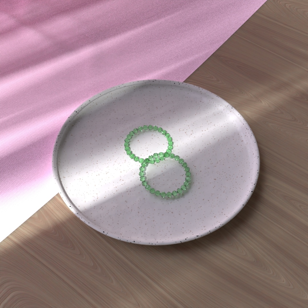 Мягкое кольцо CRYSTAL GREEN