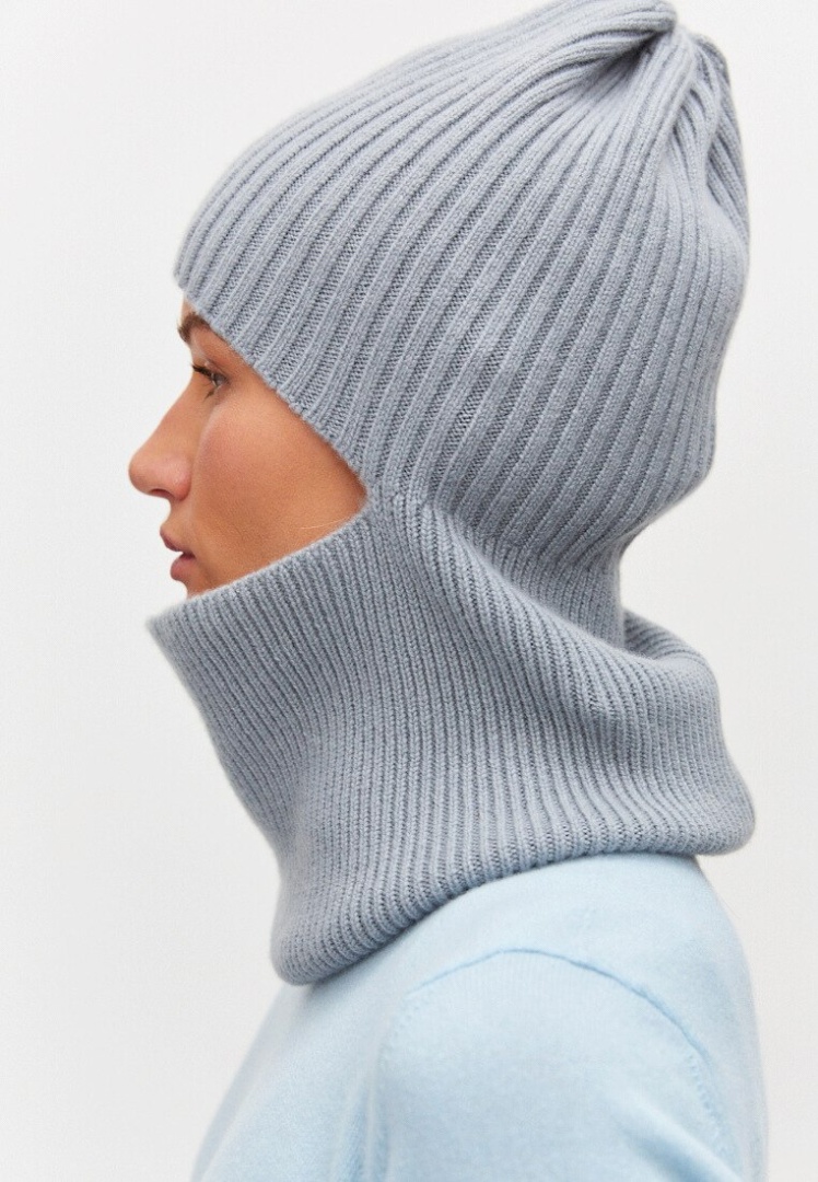 Балаклава из кашемира "Темный Жемчуг" Балаклава из кашемира "Темный Жемчуг"