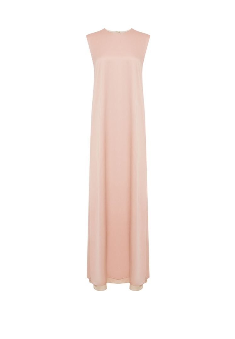 Платье длинное из шелкового бамбука "Легкий румянец на Игристом" Платье длинное из шелкового бамбука "Легкий румянец на Игристом"