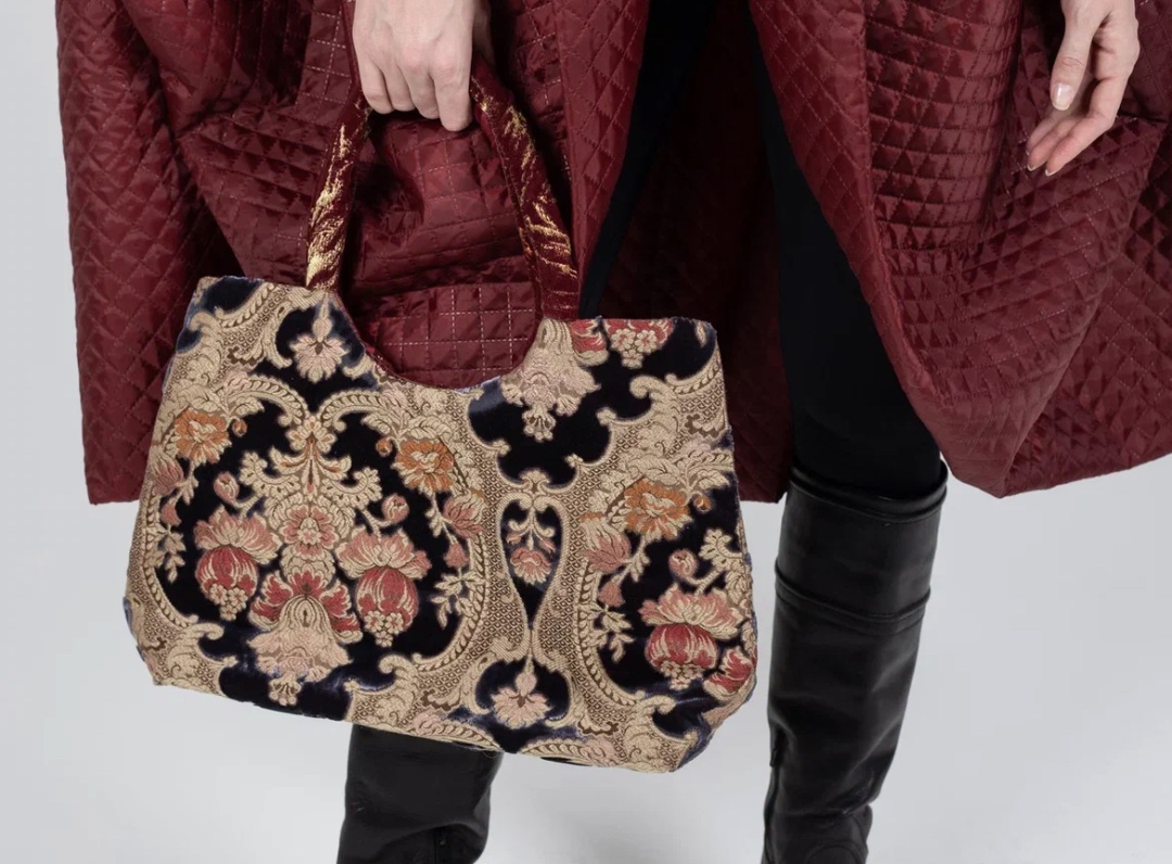 Бархатная сумка