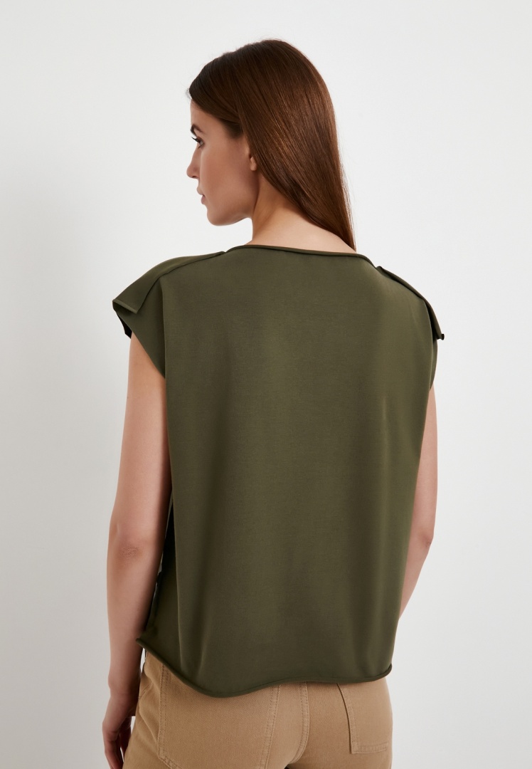 Футболка Квадрат хаки