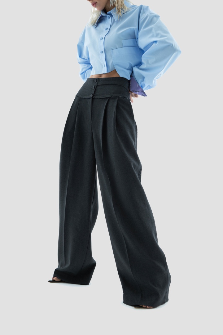Брюки Street Palazzo Pants Gray