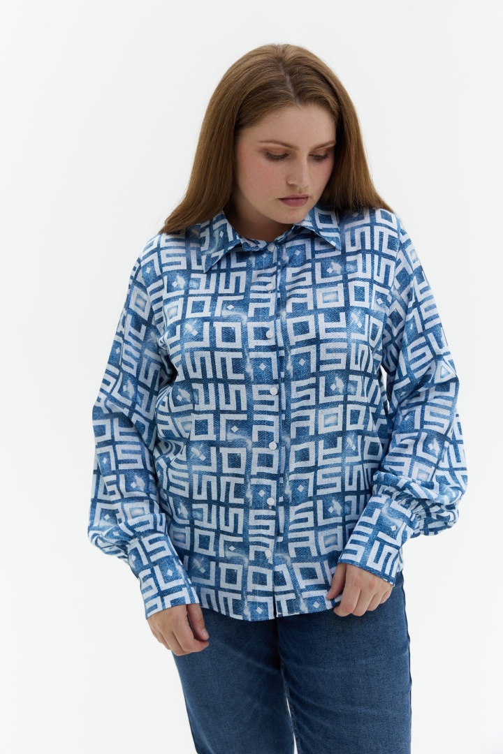 Рубашка Letters  Denim