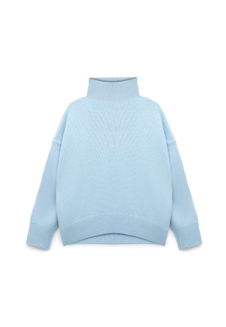 Свитер из кашемира с высоким воротом "Шепот Неба"