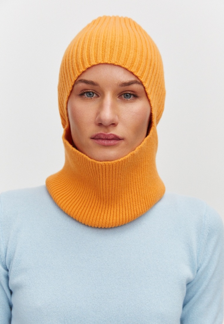 Балаклава из кашемира "Сочный Абрикос" Балаклава из кашемира "Сочный Абрикос"