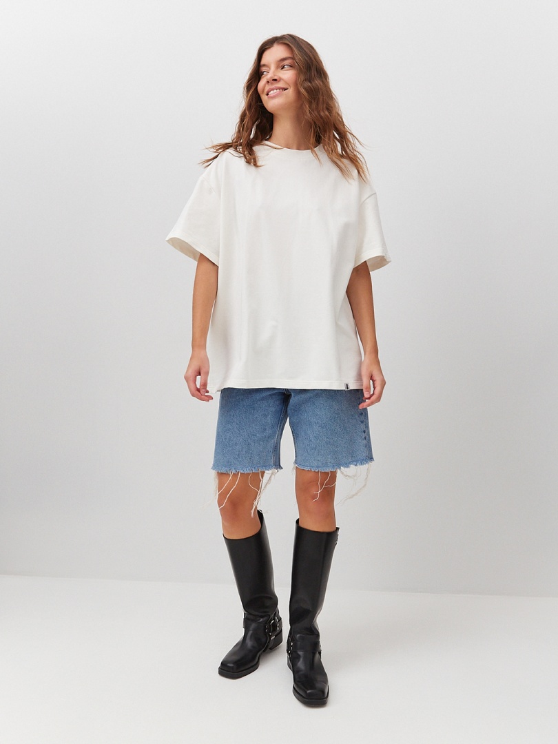 Футболка оверсайз белая