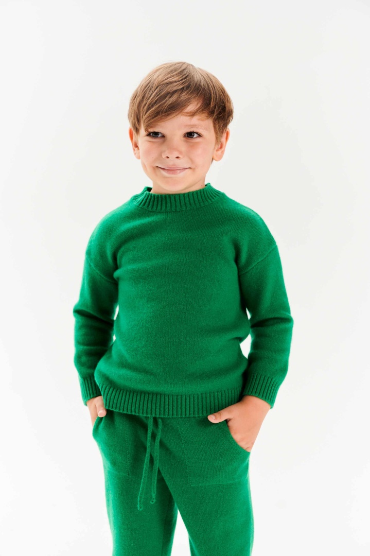 Свитер из кашемира детский "Майская Зелень" Свитер из кашемира детский "Майская Зелень"