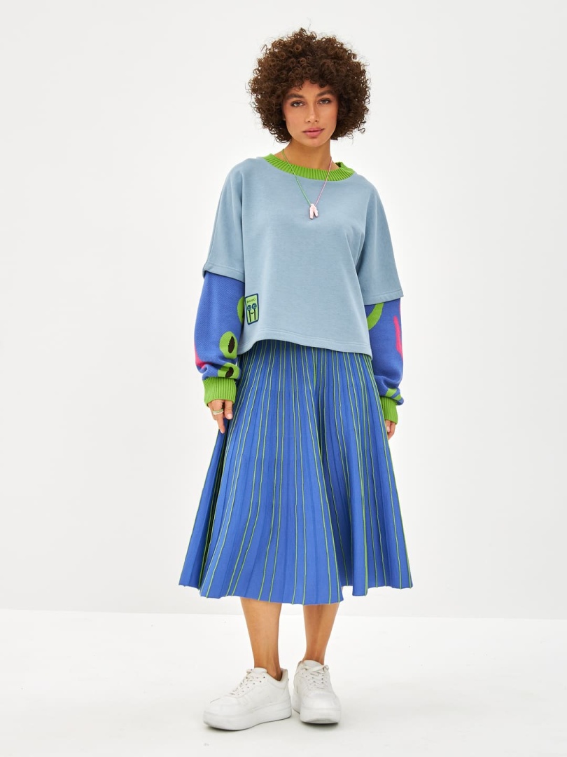 Юбка трикотажная Blue Green