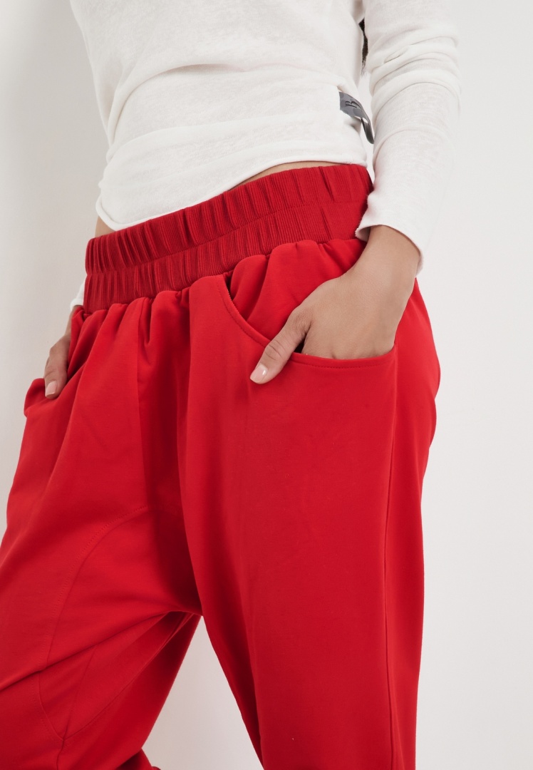 Брюки галифе красные 