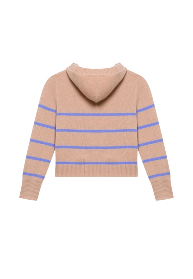 Худи из кашемира детское "Латте с Васильками" Худи из кашемира детское "Латте с Васильками"