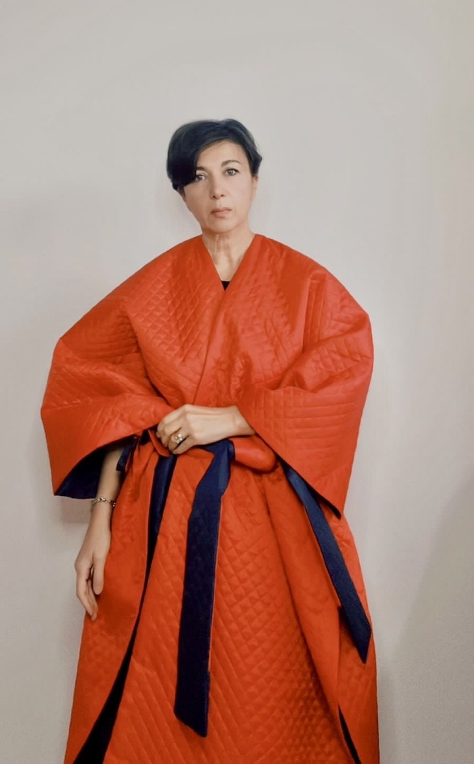 Накидка-пальто двусторонняя