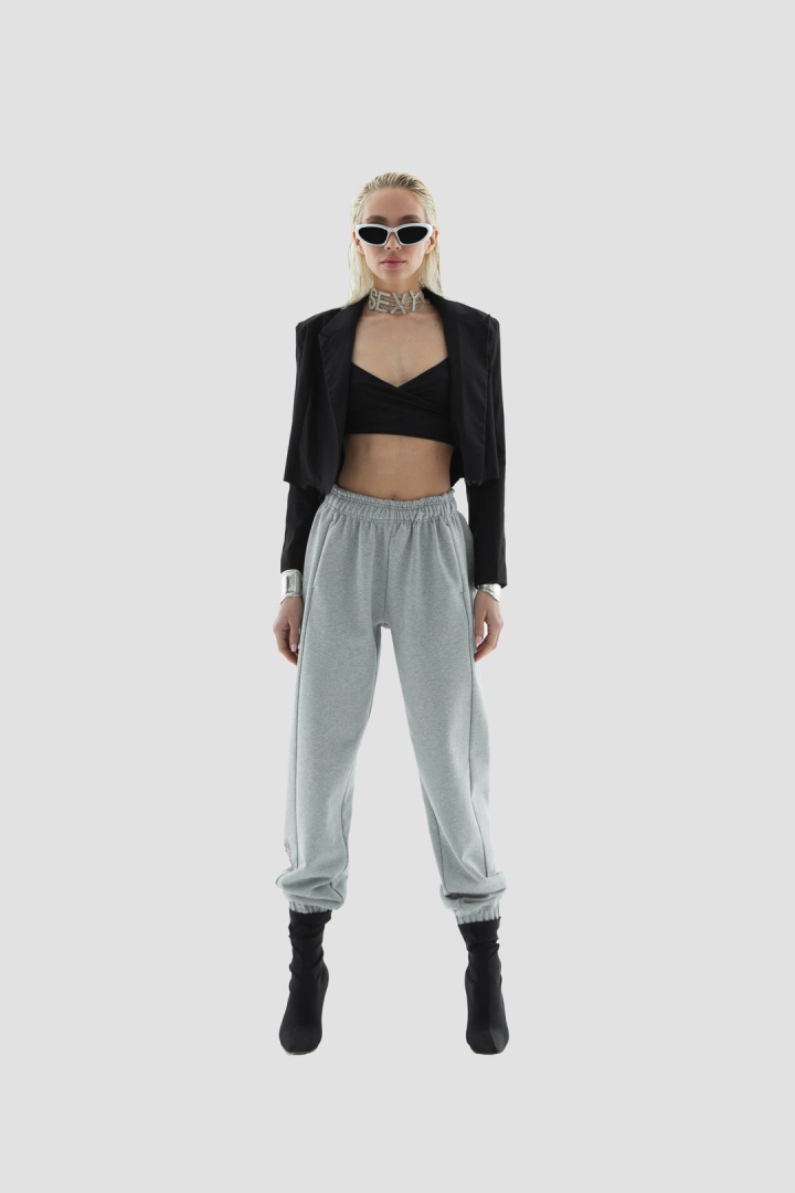 Топ Crop Top Triangle Black