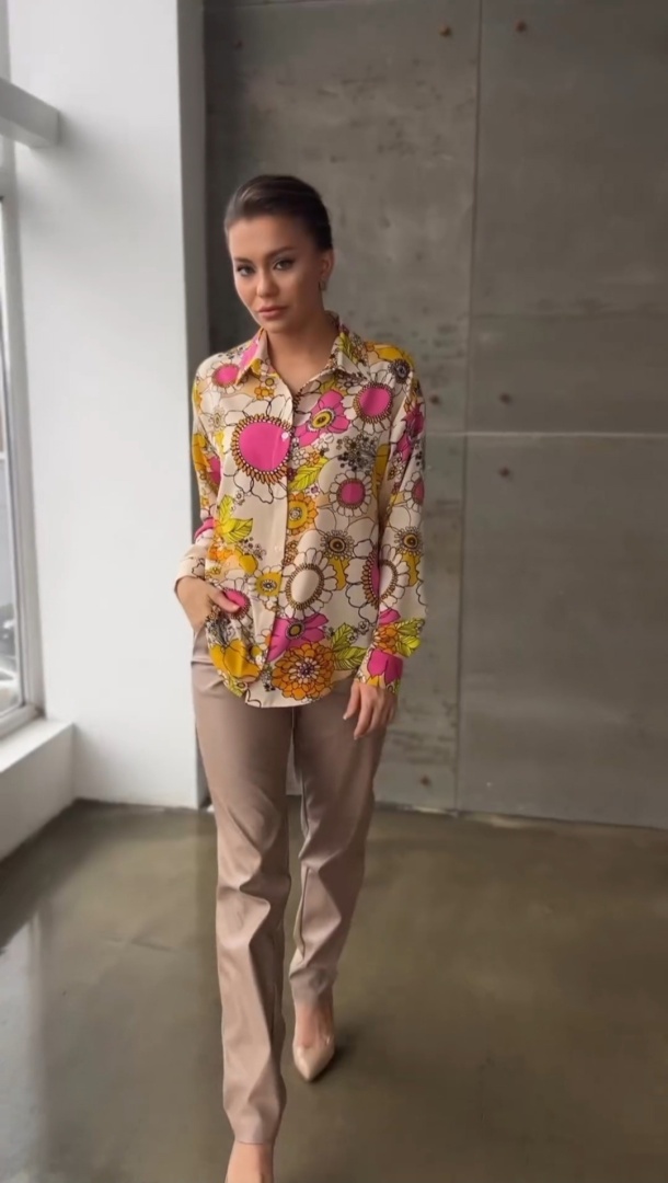 Рубашка "Цветы"