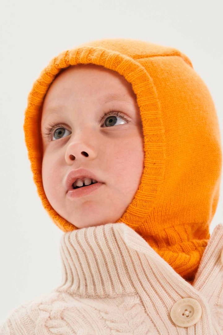 Балаклава из кашемира детская "Сочный Абрикос" Балаклава из кашемира детская "Сочный Абрикос"