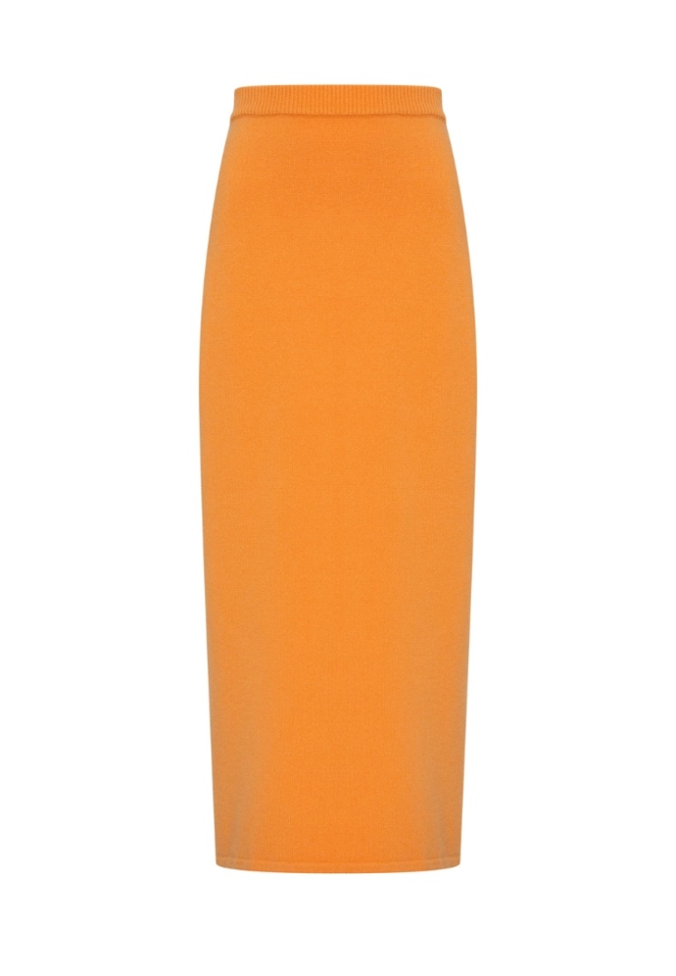Юбка из кашемира "Сочный Абрикос"