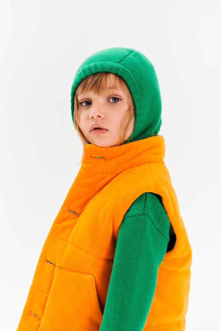 Балаклава из кашемира детская "Майская Зелень" Балаклава из кашемира детская "Майская Зелень"