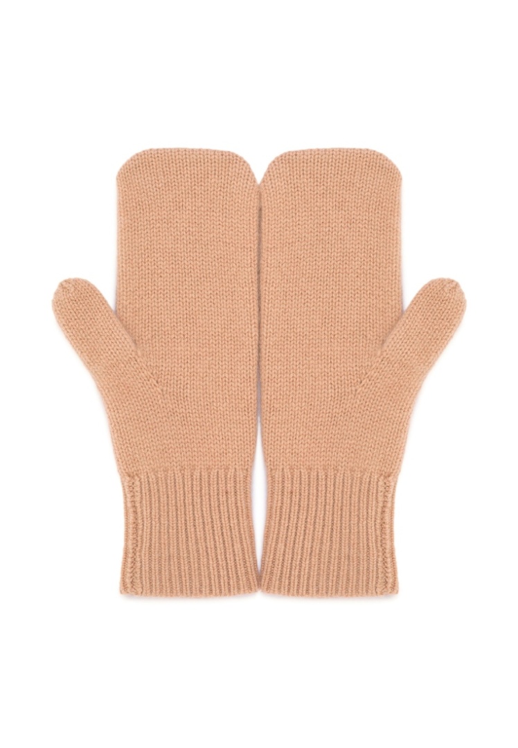 Варежки из кашемира "Кремовый Латте"