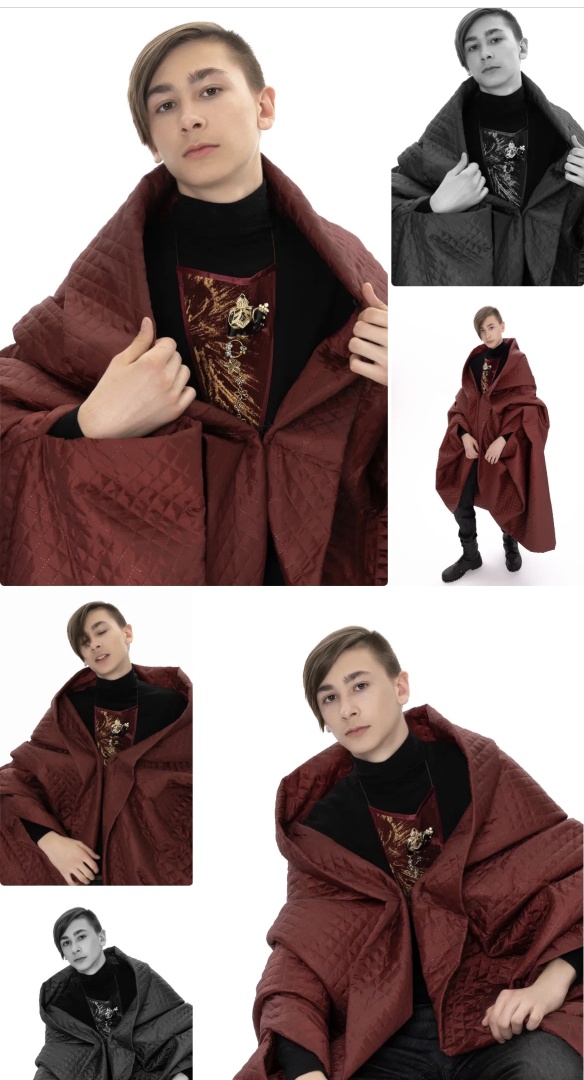 Галстук бордовый