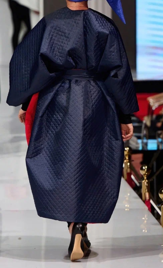 Накидка-пальто двусторонняя